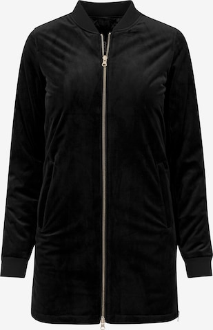 Urban Classics Between-Seasons Coat in Black: front