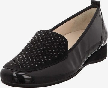 HASSIA Classic Flats in Black: front