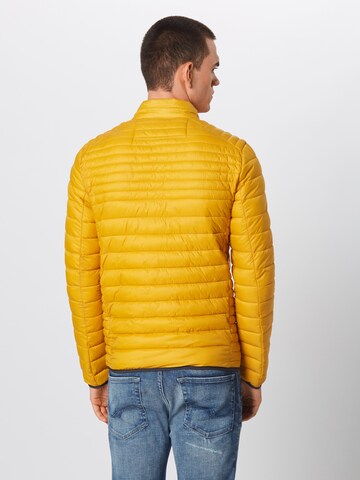 INDICODE JEANS Regular Fit Overgangsjakke 'Amare' i gul: tilbage