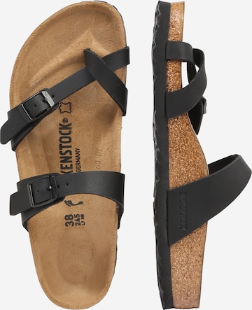 Tongs 'MAYARI' BIRKENSTOCK en noir : sur le côté