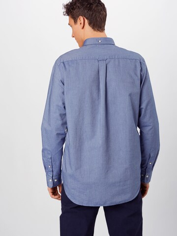 GANT Regular fit Overhemd in Blauw