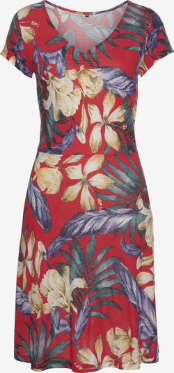BEACH TIME Φόρεμα π�αραλίας σε μπλε ρουά / κίτρινο παστέλ / κόκκινο, Άποψη προϊόντος