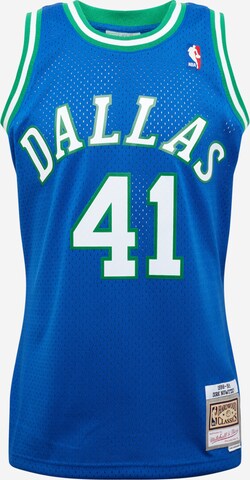 Mitchell & Ness Klasický střih Tričko 'DALLAS MAVERICKS' – modrá: přední strana