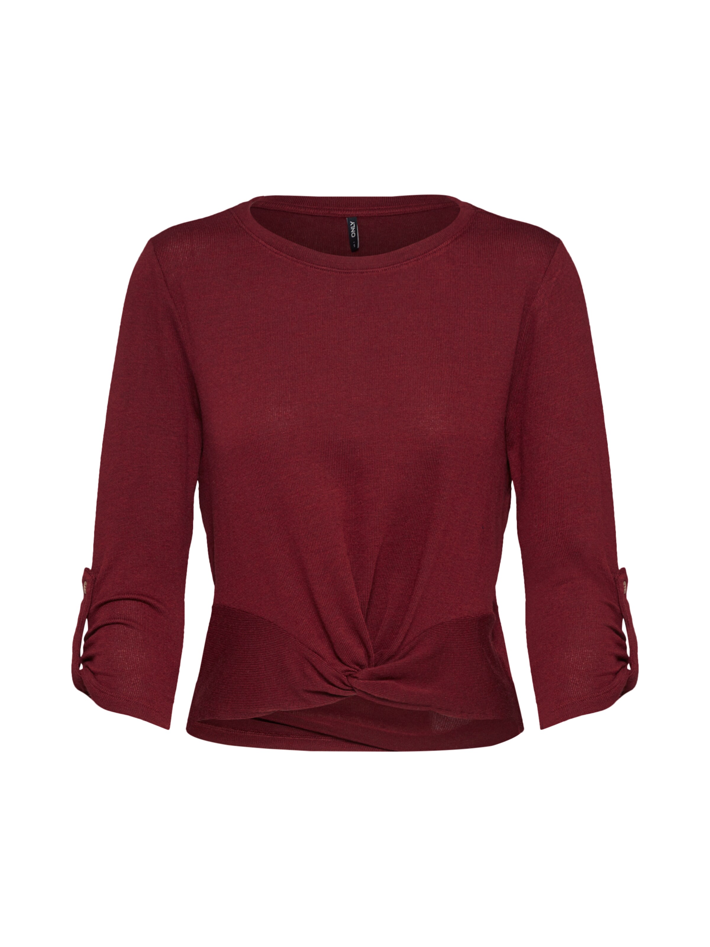 ONLY - Shirt 'TINNA' in de kleur Wijnrood