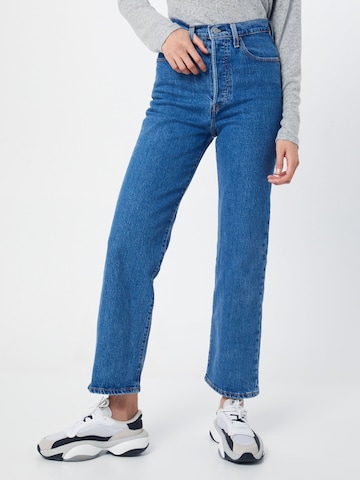 LEVI'S ® tavaline Teksapüksid 'Ribcage Straight Ankle', värv sinine: eest vaates