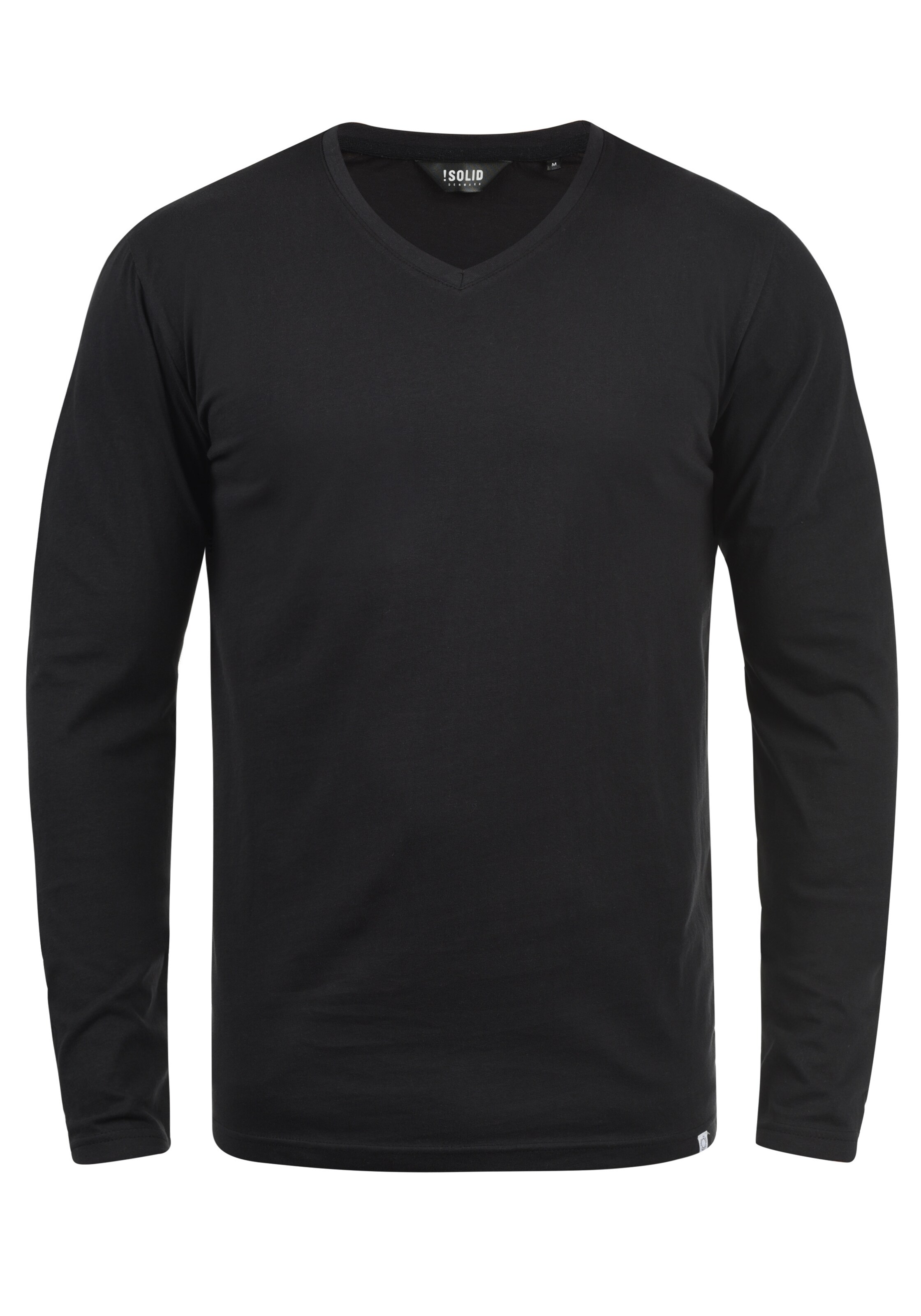 !Solid Shirt in Schwarz: Vorderseite