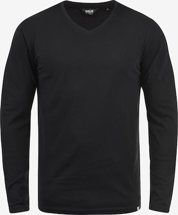 !Solid Langarmshirt 'Beda' in Schwarz: predná strana