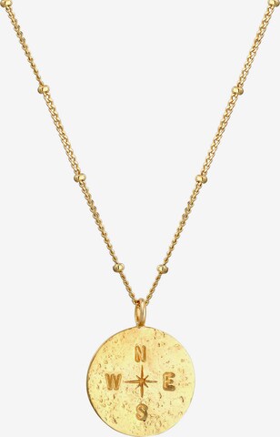 ELLI Halskette Kompass in Gold: predná strana