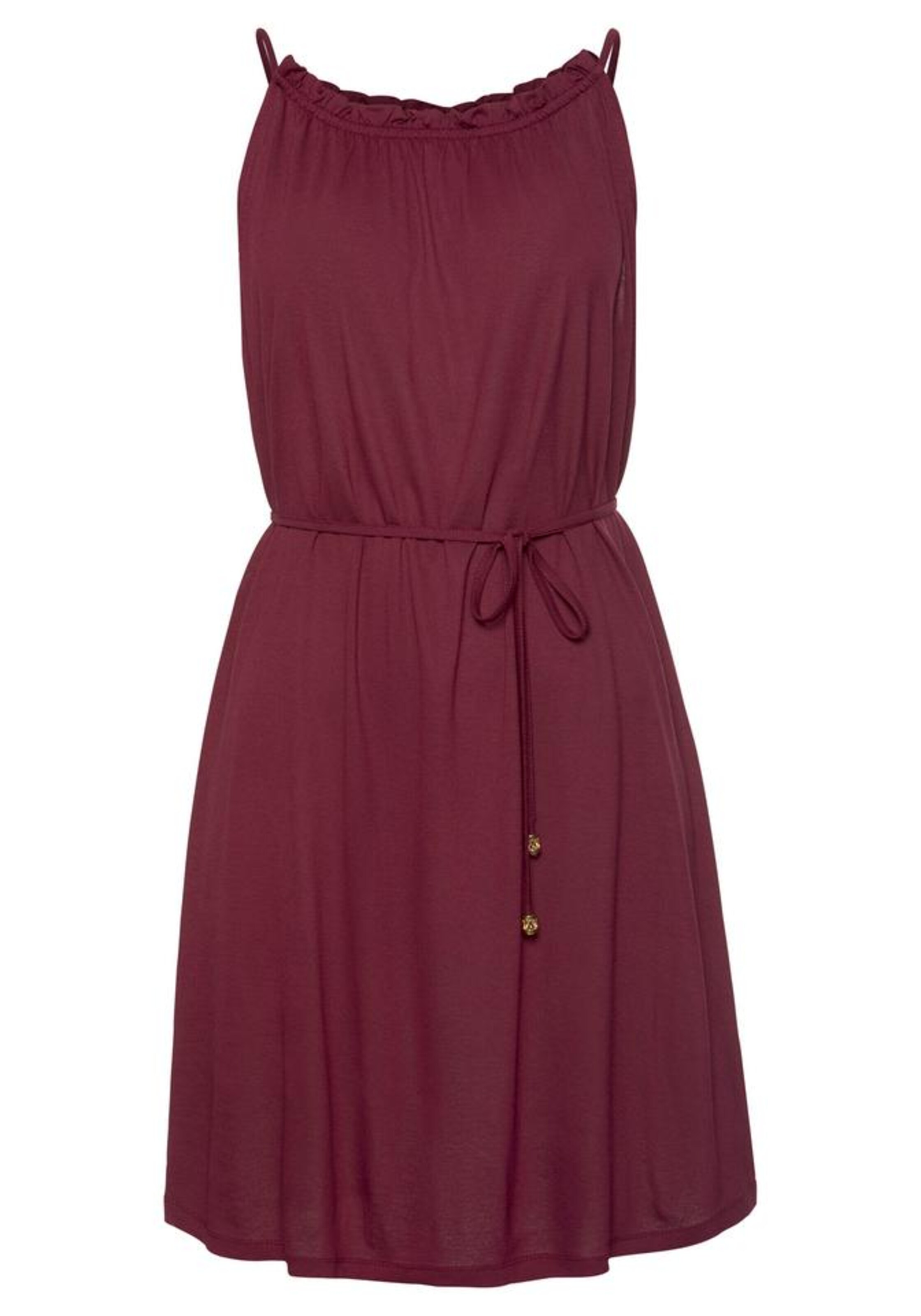 LASCANA - Strandkleid in dunkelrot