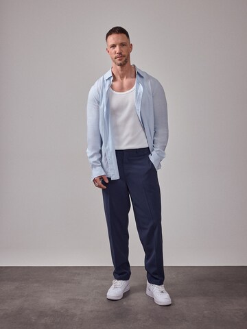 Pastel Blue Shirt Look by DAN FOX APPAREL