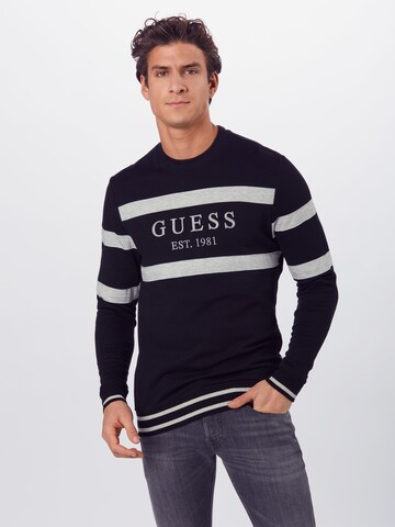 GUESS Regular Fit Sweatshirt 'Jack' in Schwarz: predná strana