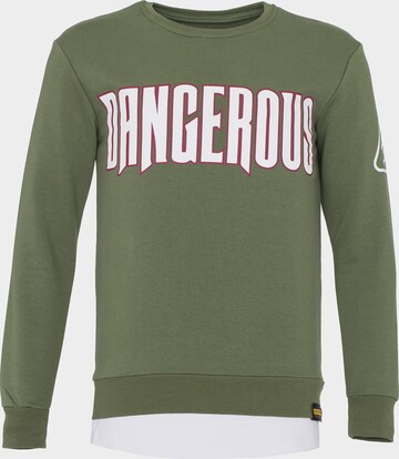 PLUS EIGHTEEN Sweatshirt in Groen: voorkant