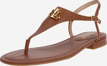 Flip-flops 'Ellington' de la Lauren Ralph Lauren pe maro: față