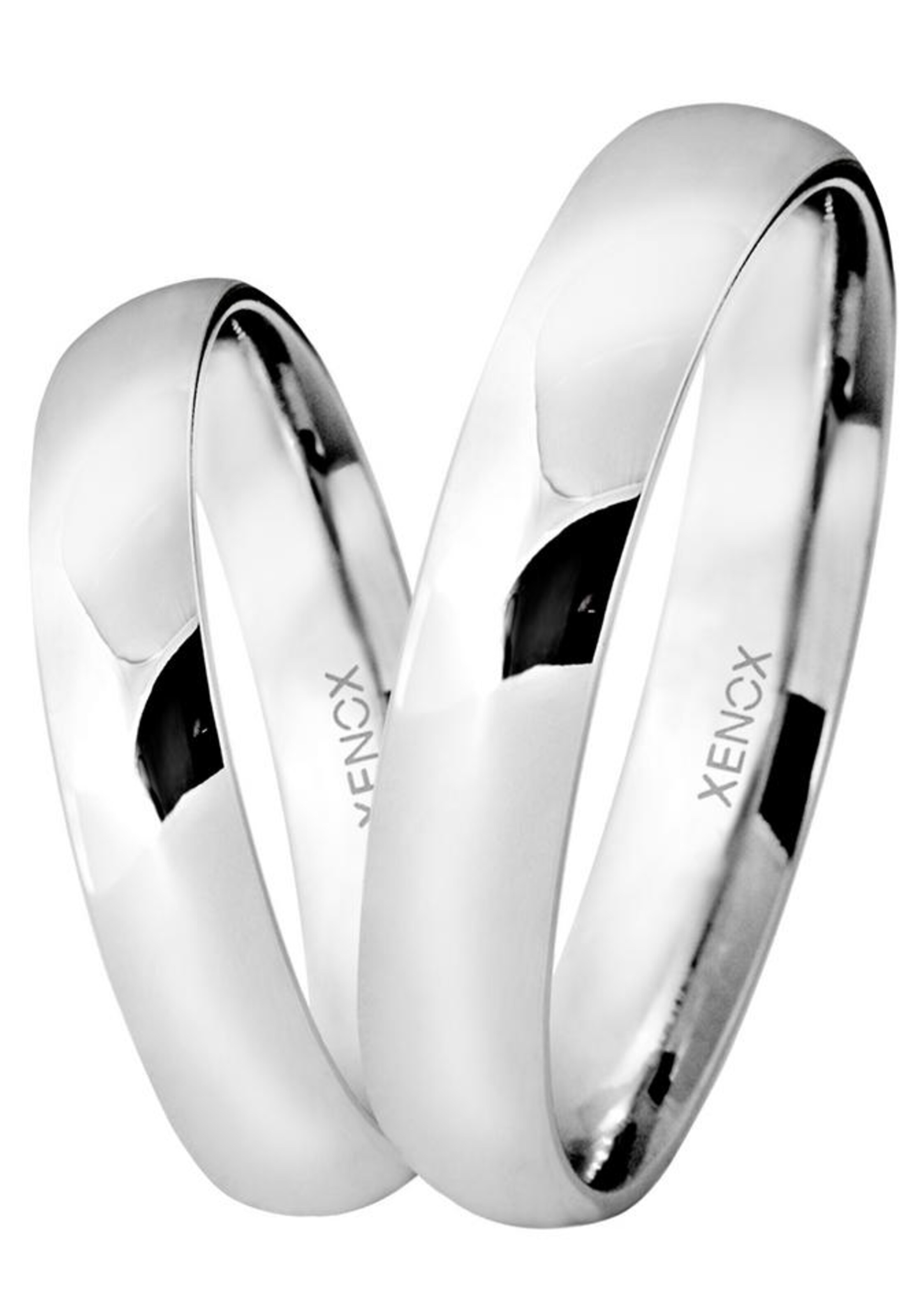 XENOX Partnerring '& Friends, XS9102' in Silber: Vorderseite