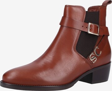 SCAPA Chelsea boots in Bruin: voorkant