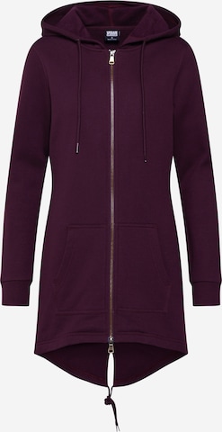 Urban Classics Sweat jacket in Red: front