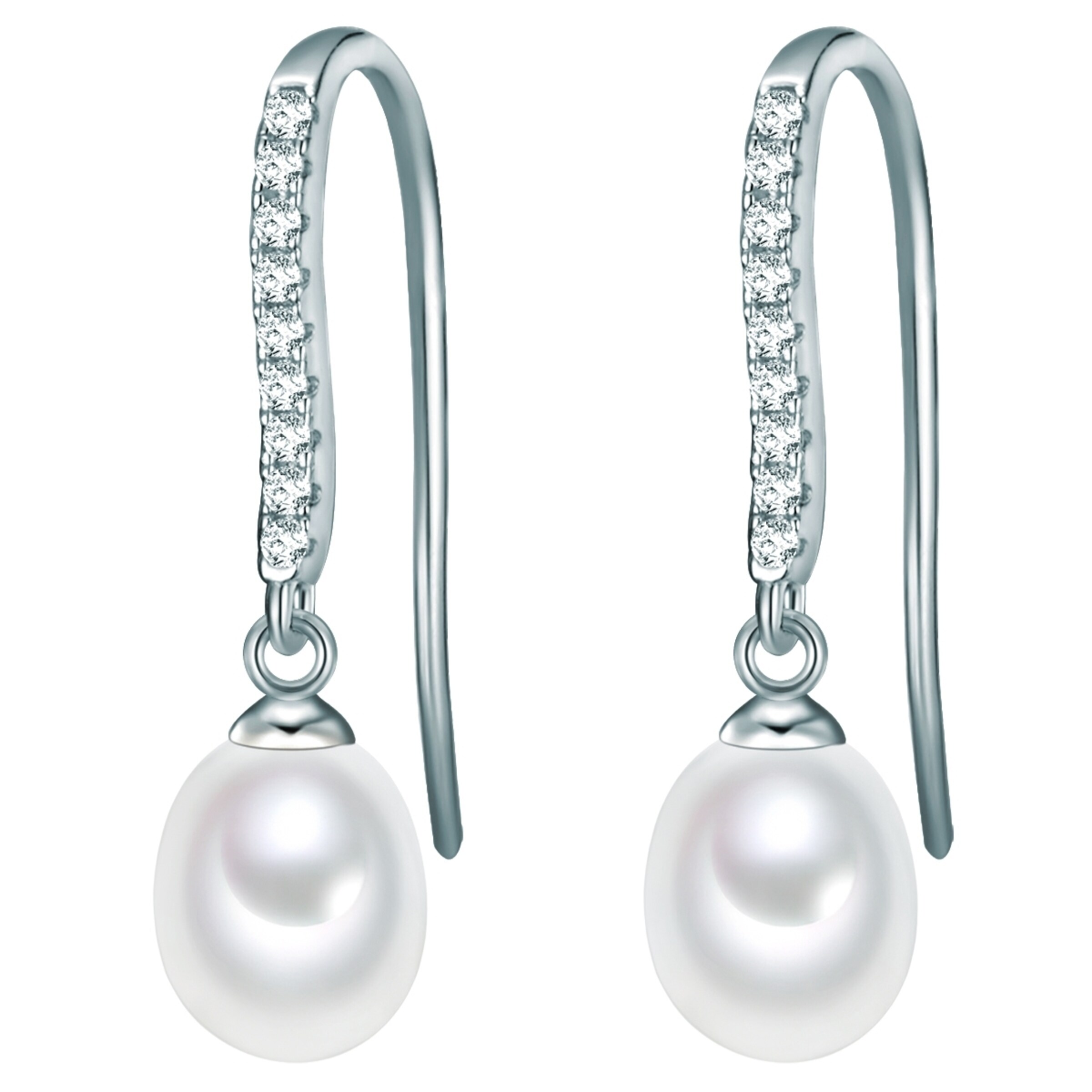 Valero Pearls Ohrringe in Silber: Vorderseite