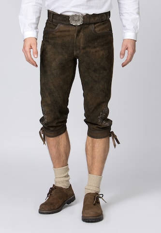 STOCKERPOINT Regular Traditional Pants 'Sigmar' in Brown: front