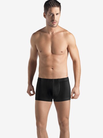 Hanro Boxershorts ' Cotton Sporty ' in Zwart: voorkant