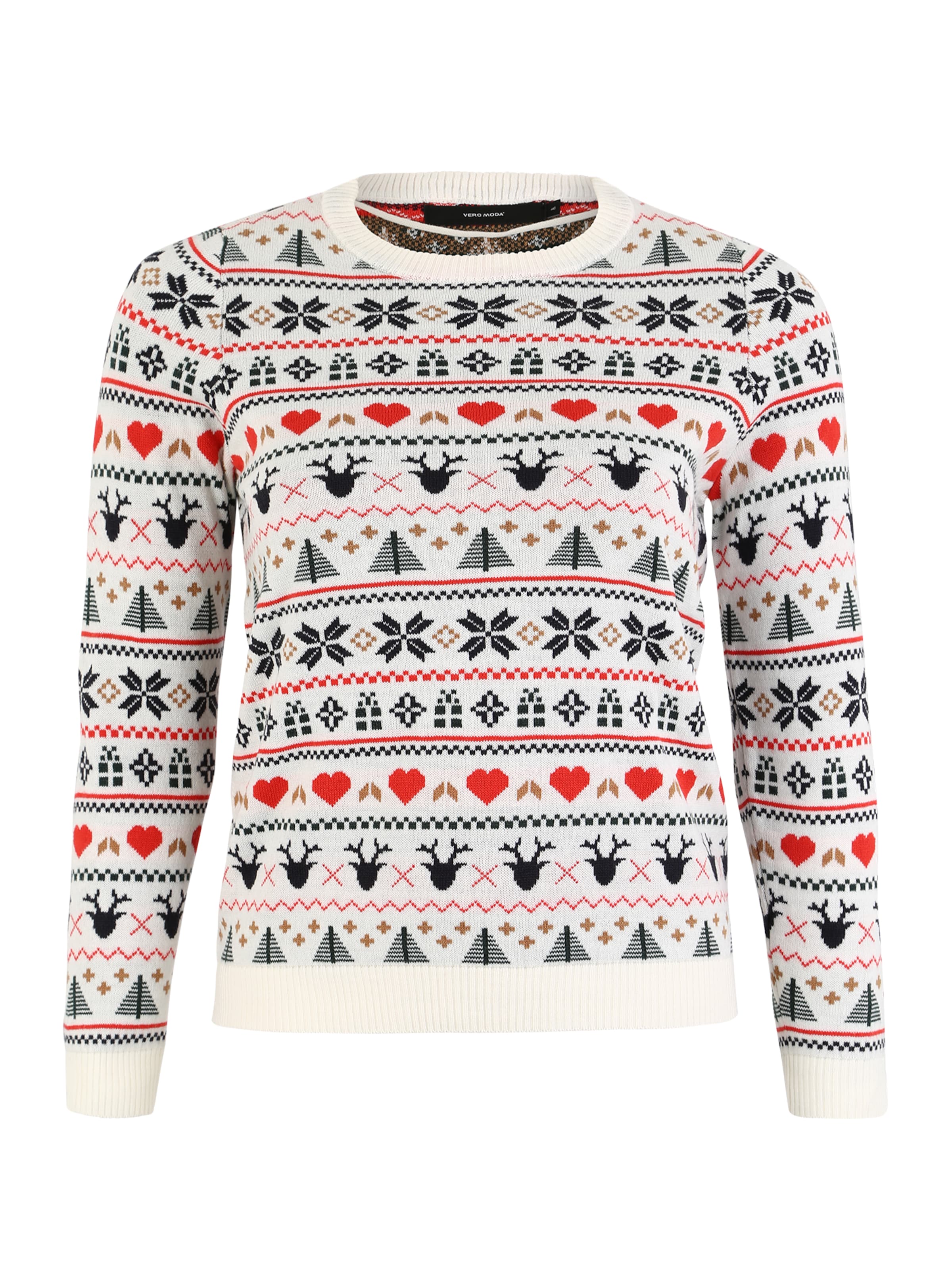 Vero Moda Curve - Trui 'HEART' in de kleur Gemengde kleuren