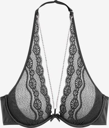 LASCANA T-shirt Bra in Black: front