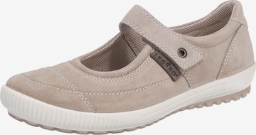 Legero Ballerina met riempjes 'Tanaro' in Beige: voorkant