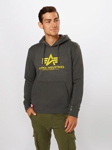 ALPHA INDUSTRIES Sweatshirt in Grey: front