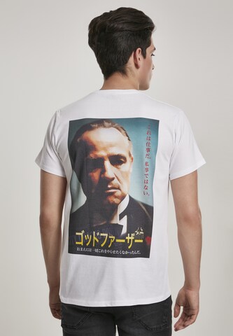 Mister Tee Shirt 'Godfather Characters' in Wit