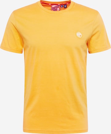 T-Shirt Superdry en jaune : devant