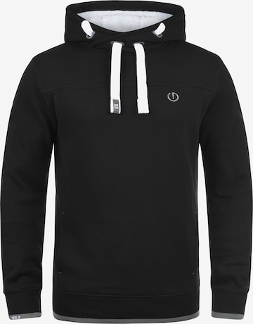 !Solid Sweatshirt 'Benjamin Pile' in Black: front