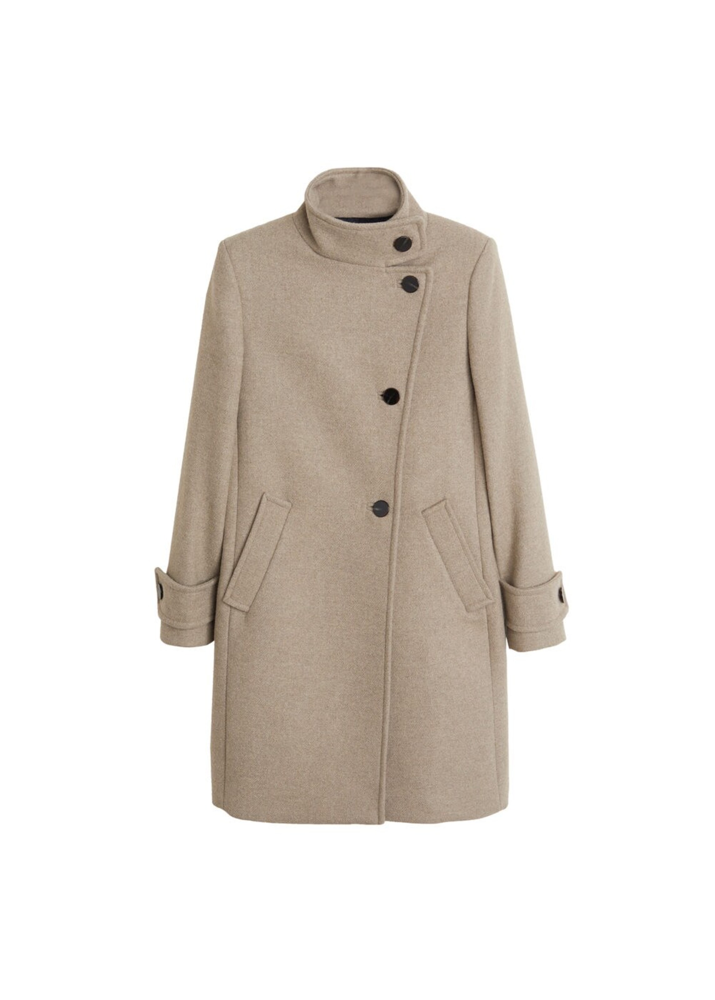 Manteau Mi Saison Eiffel Mango En Camel About You