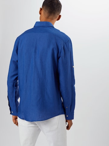 BRAX Comfort Fit Hemd 'Dirk' in Blau