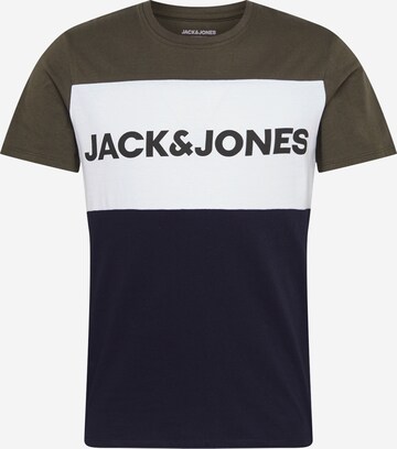 JACK & JONES Тениска в синьо: отпред