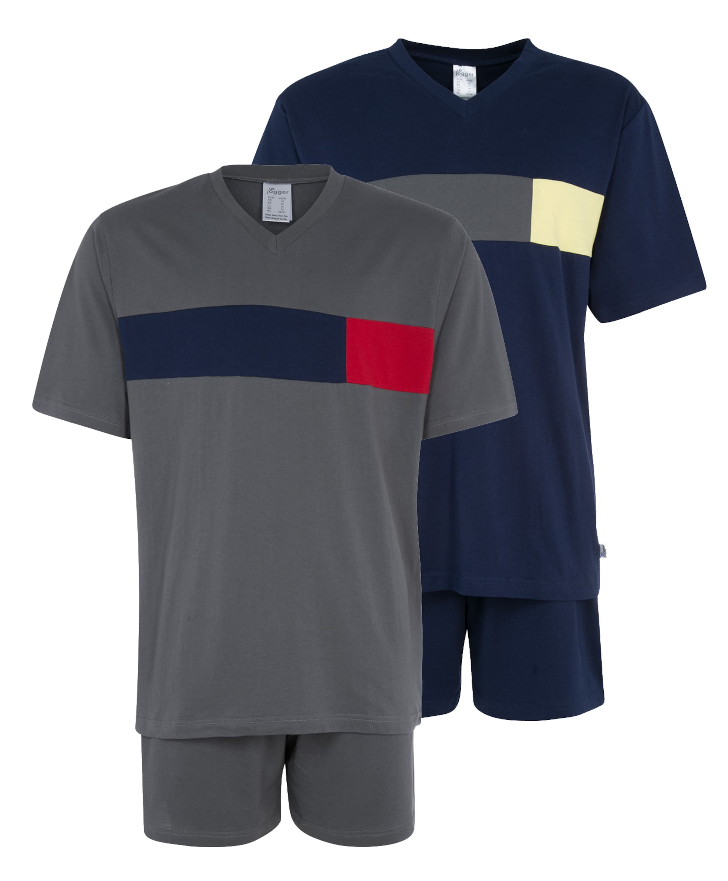 LE JOGGER Shorty (2 Stck.) in Blau: Vorderseite