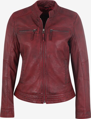 7ELEVEN Lederjacke 'SALVINA' in Rot