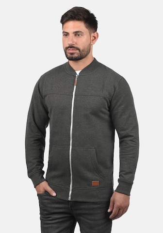 BLEND Zip-Up Hoodie 'Arco' in Grey: front