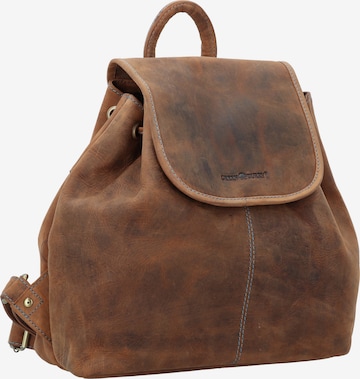 GREENBURRY Backpack 'Santana City' in Brown: front