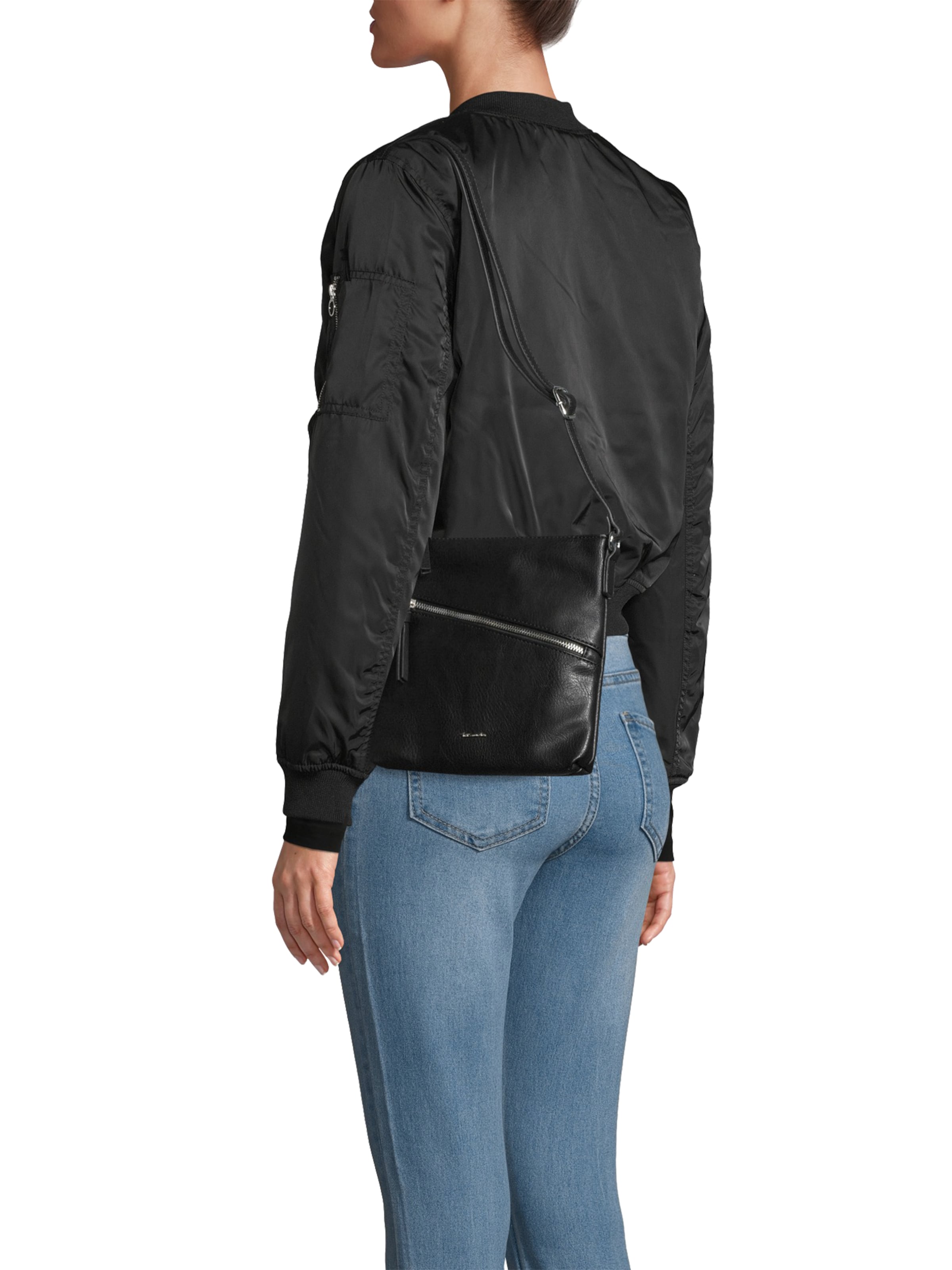 Tamaris Наплечная сумка 'Alessia' в Черный: спереди