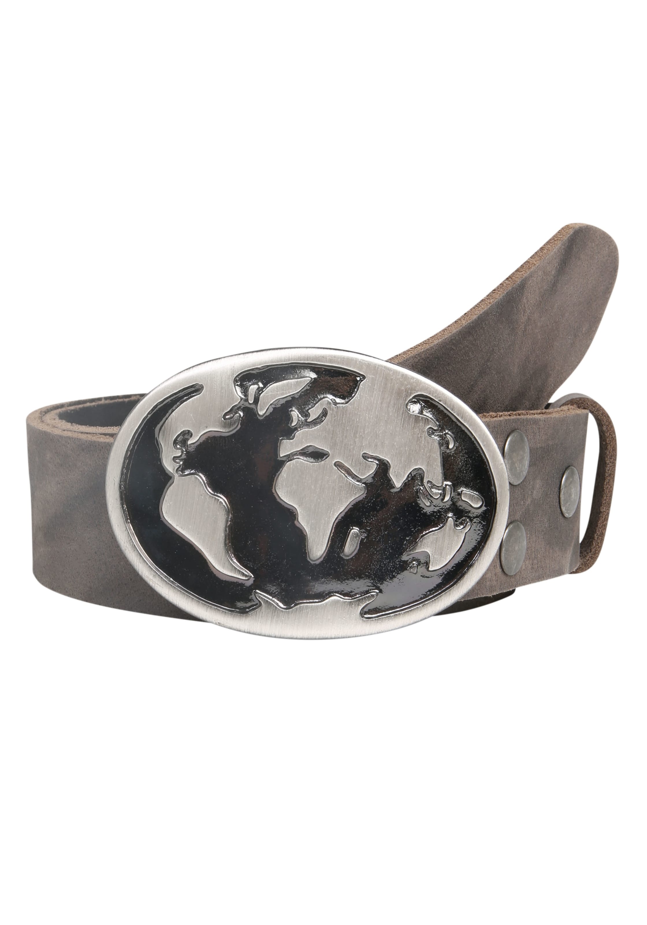 RETTUNGSRING by showroom 019° Belt 'Wasserbüffel' in Grey: front