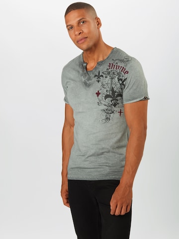 Coupe regular T-Shirt Key Largo en gris : devant