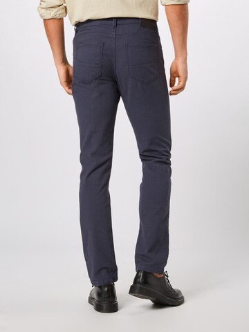 Coupe slim Pantalon 'Cadiz' BRAX en bleu : derrière