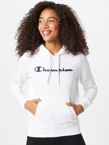 Champion Authentic Athletic Apparel Sweatshirt in White: front