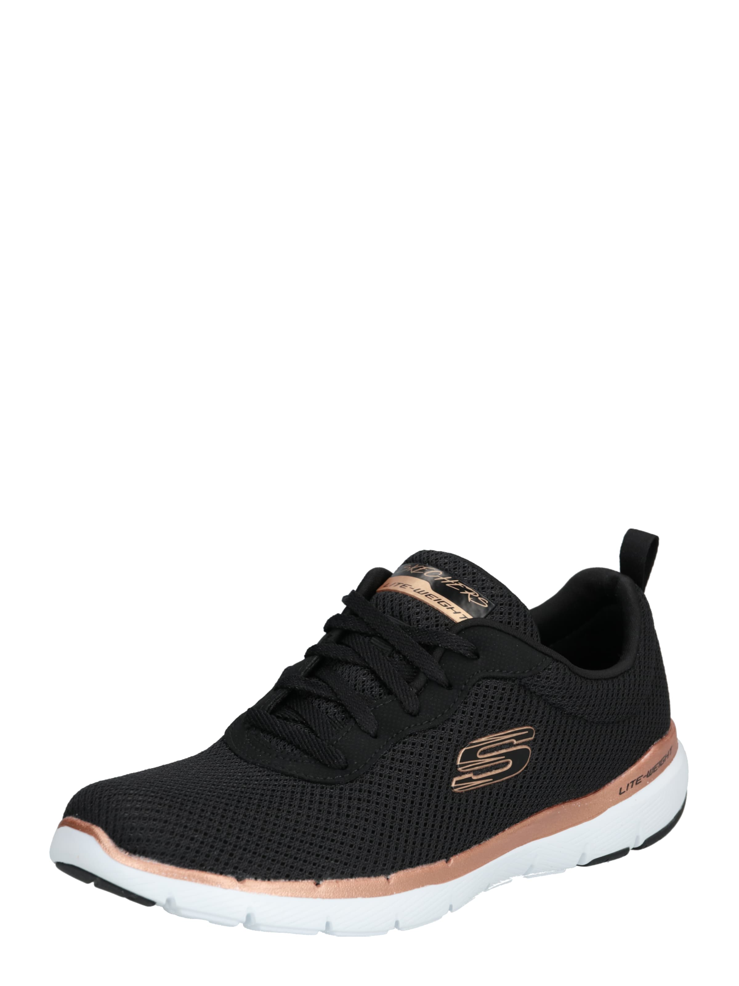 SKECHERS Låg sneaker 'Flex Appeal 3.0' i svart: framsida