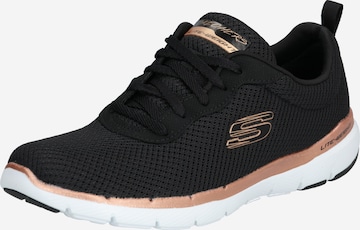 SKECHERS Låg sneaker 'Flex Appeal 3.0' i svart: framsida