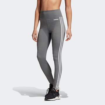 ADIDAS SPORTSWEAR Skinny Sportovní kalhoty 'W D2M 3S HR LT' – šedá: přední strana