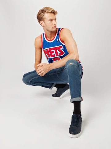 Coupe regular T-Shirt Mitchell & Ness en bleu