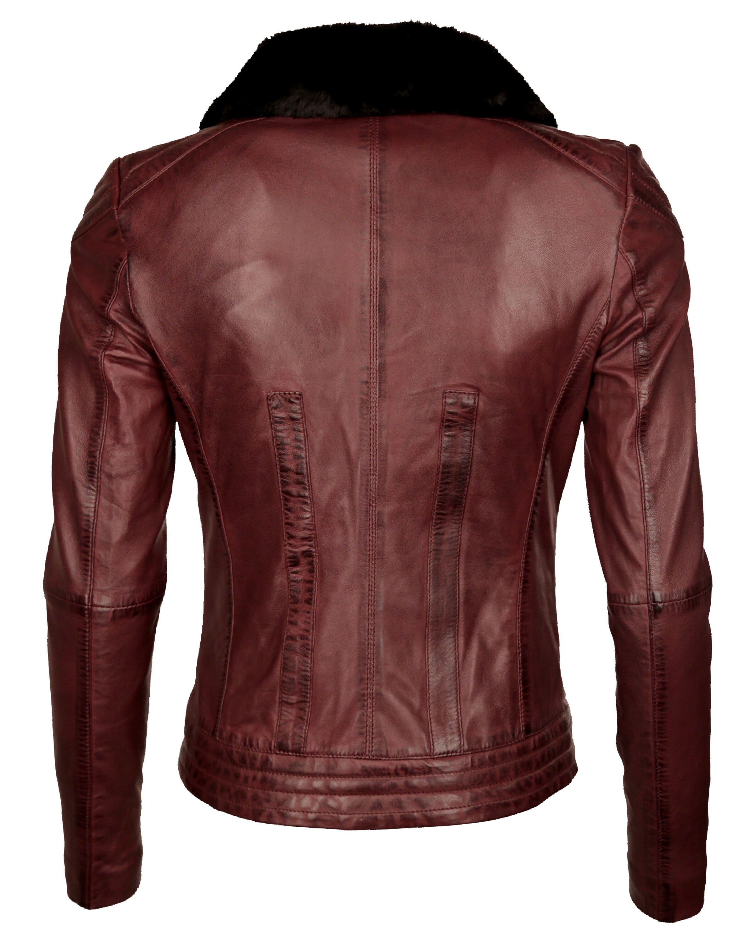 Maze Lederjacke mit weichem Kragen 'Morelia' in Mischfarben