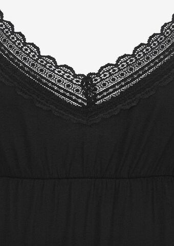 LASCANA Negligee in Black