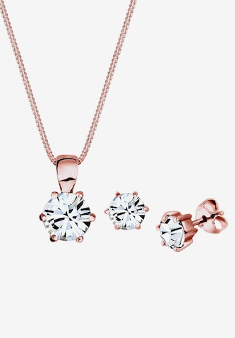 ELLI Jewelry Set 'Kristall' in Gold