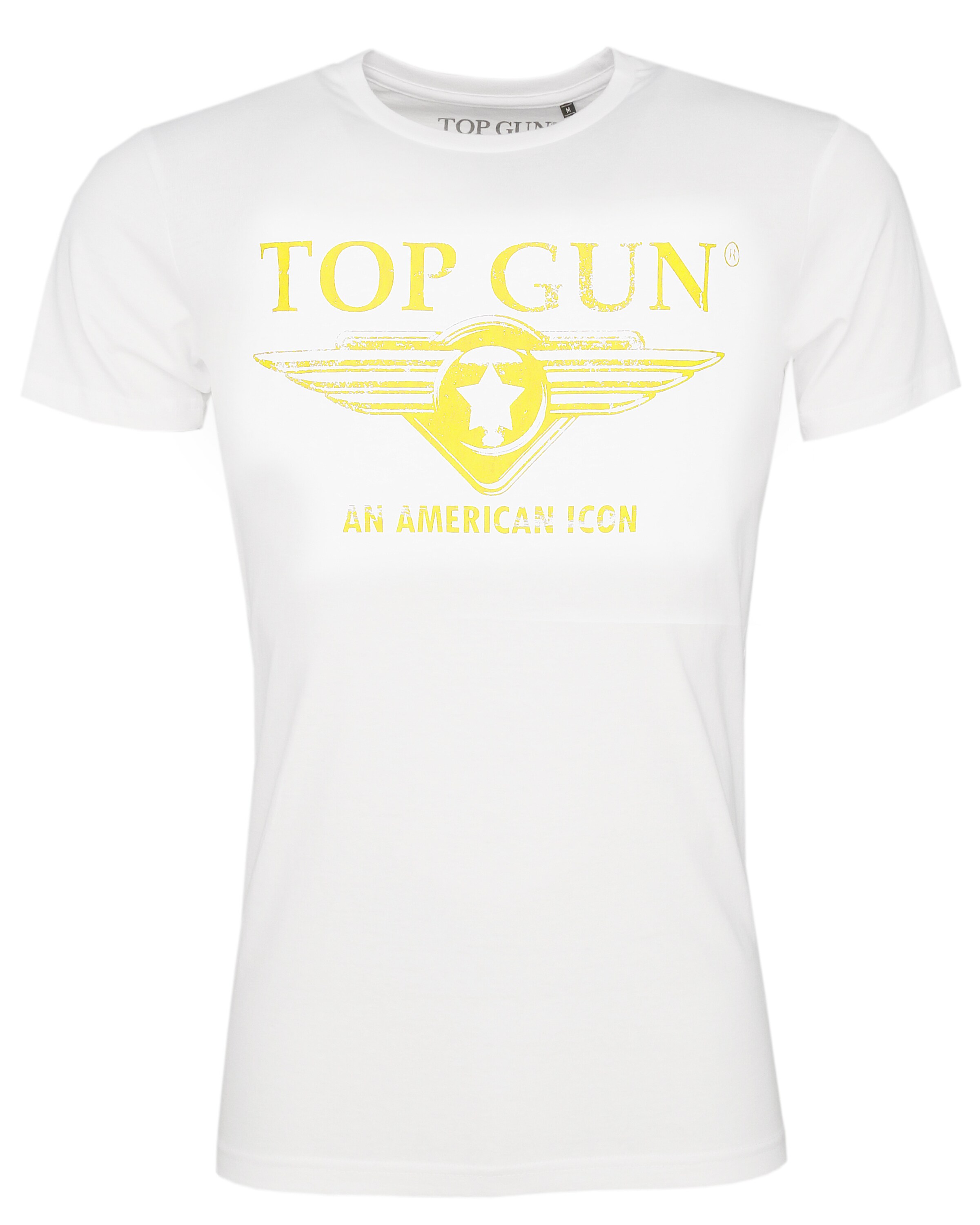 TOP GUN Shirt 'Beach' in Wit: voorkant